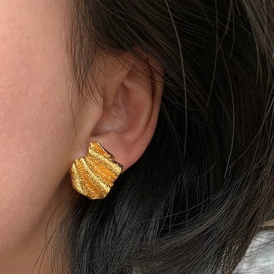 Aurora Crease Bold Studs