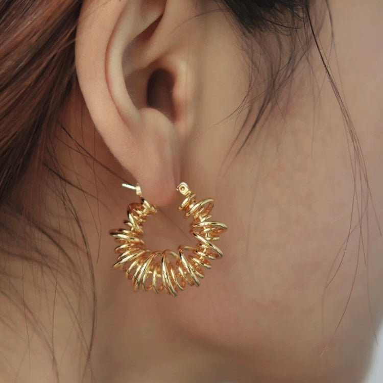 Buzz Chunky Huggie Earrings