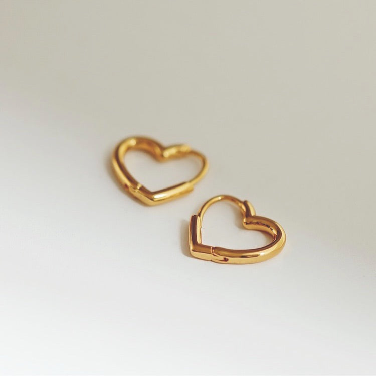 Hearty Baby Hoop Earrings