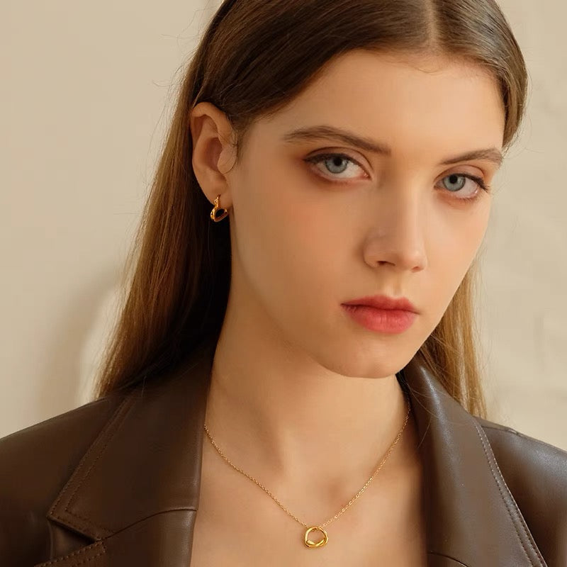 Hearty Baby Hoop Earrings