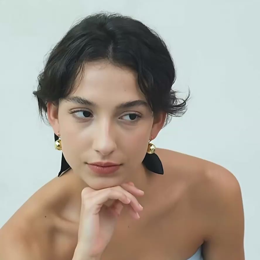 Neptune Gold Drop Earrings