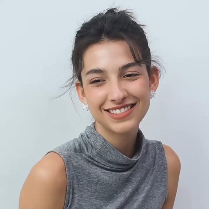 Dandelion Silver Ear Studs