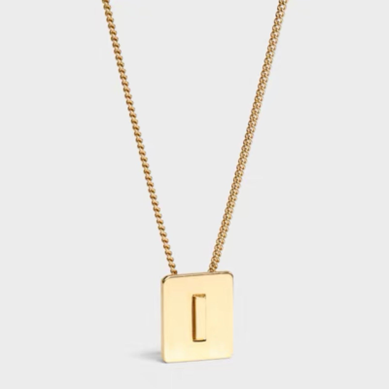 Initial Letter Pendant Necklace