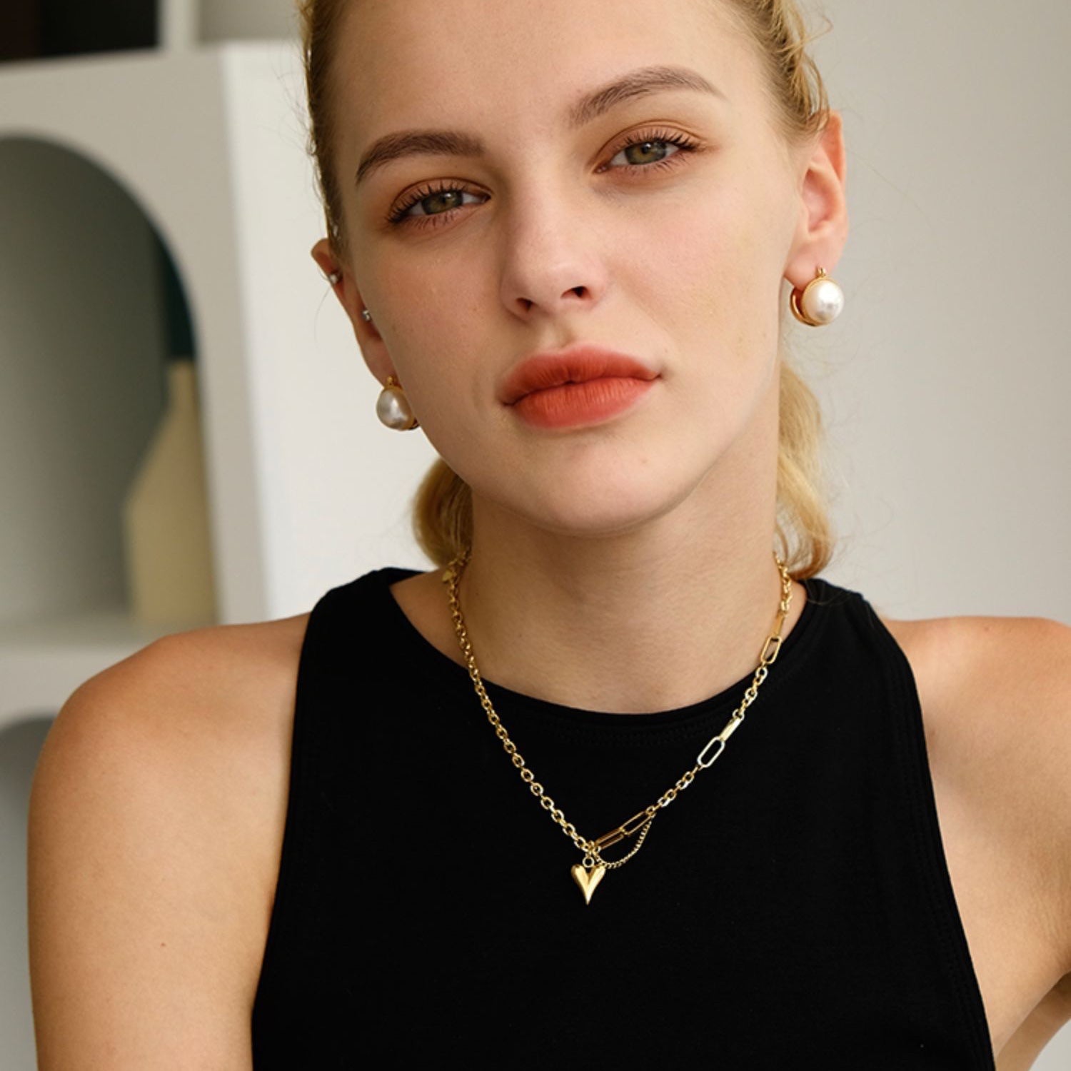 Annie Gold Heart Necklace