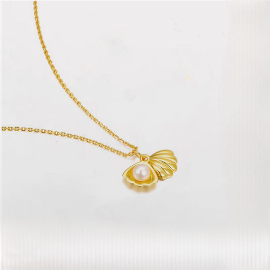 Shell with Pearl Necklace