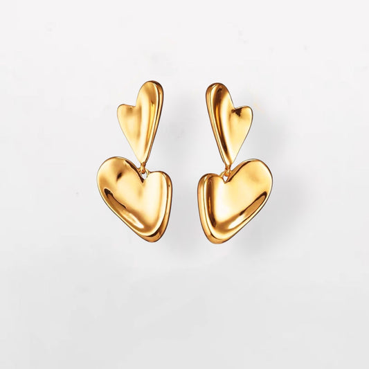 Double Duo Hearty Earrings