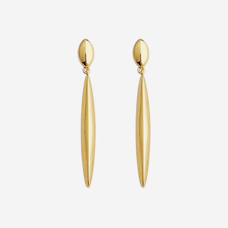Waterdrop Gold Drop Earrings