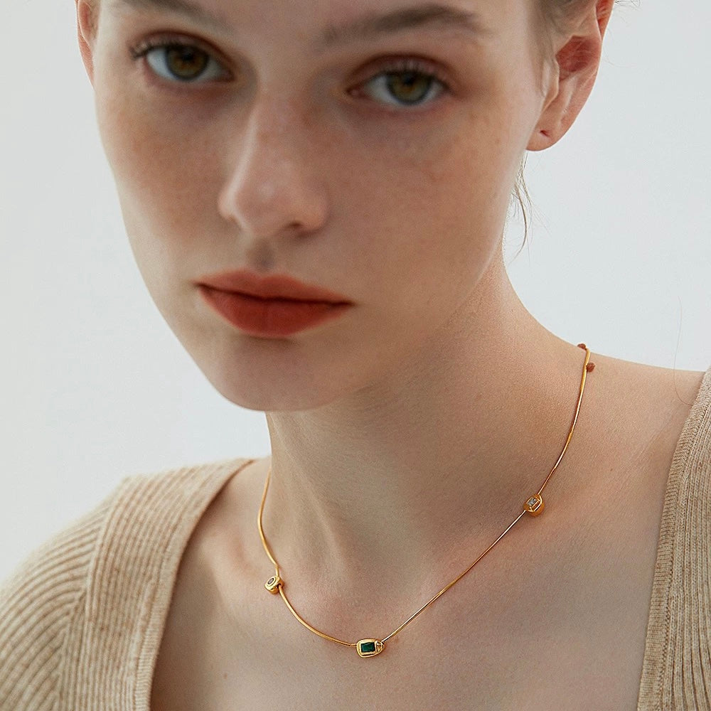 Aaliyah Gemstone Necklace