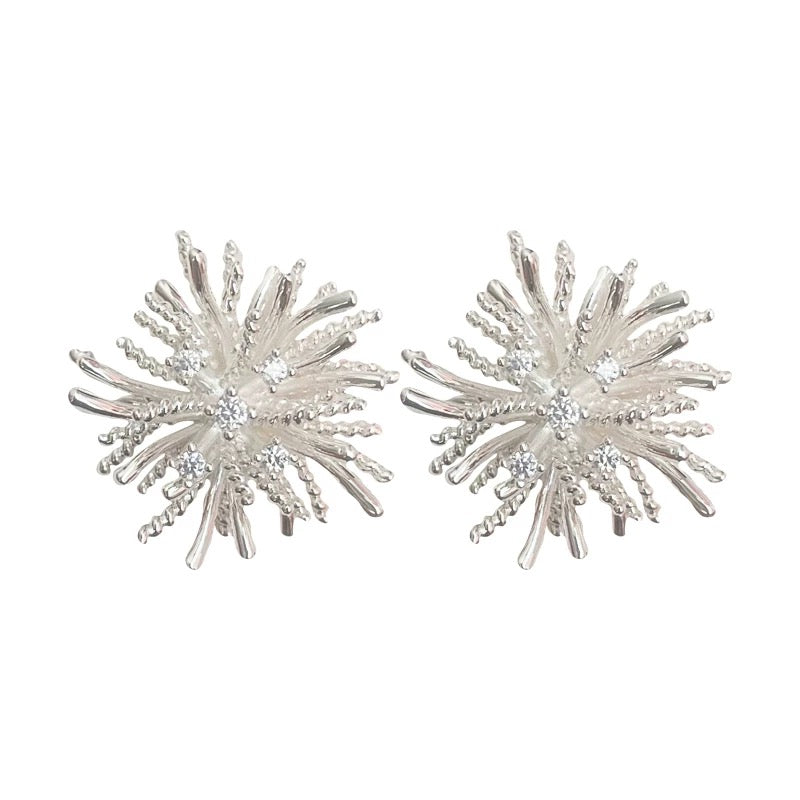 Dandelion Silver Ear Studs