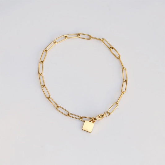 Bernice square pendant bracelet