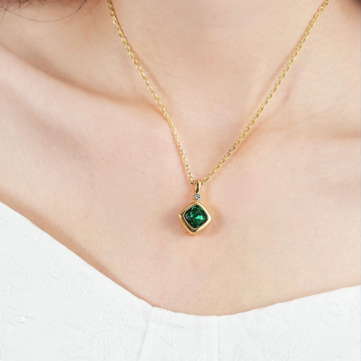Colour Pop- Interchangeable Zicron Stone Pendant Necklace