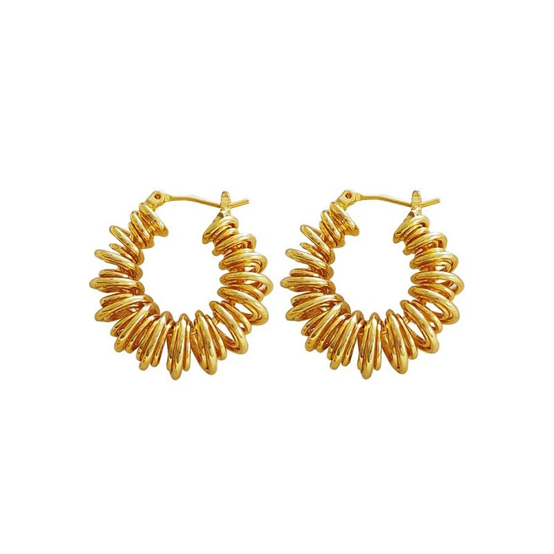 Buzz Chunky Huggie Earrings