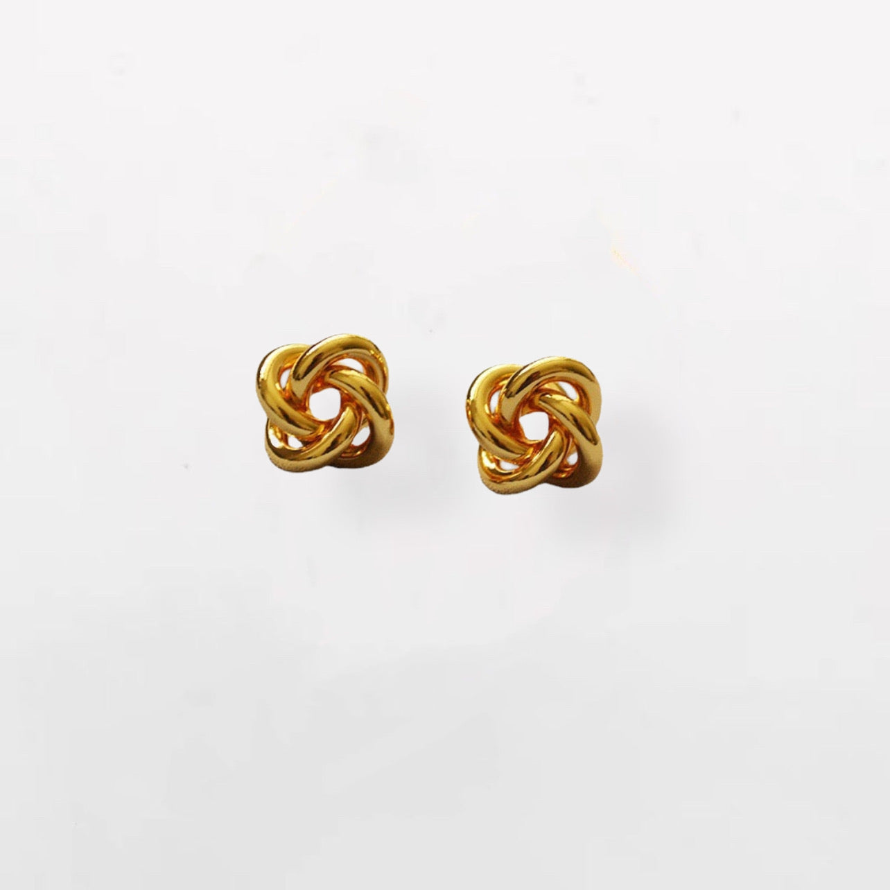 Twist Knot Gold Studs