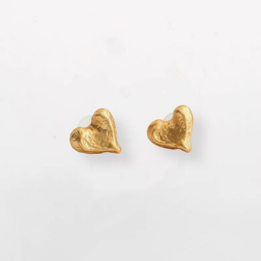 Grace Bold Hearty Ear Studs