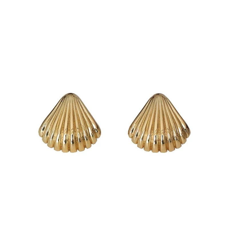 Gold Shell Earrings