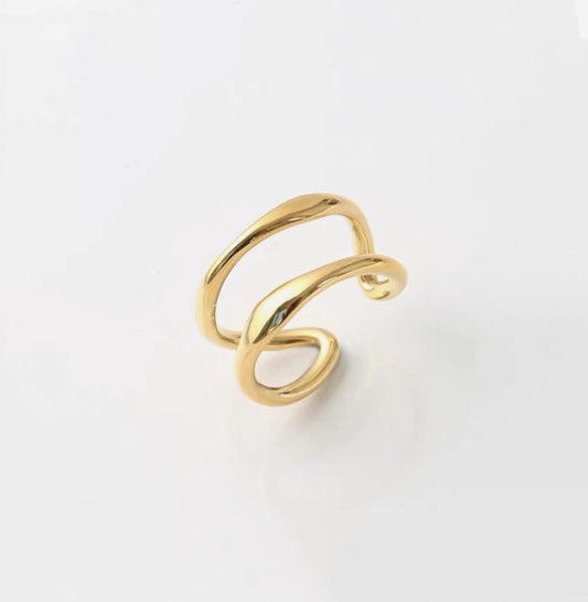 Wavy Adjustable Ring