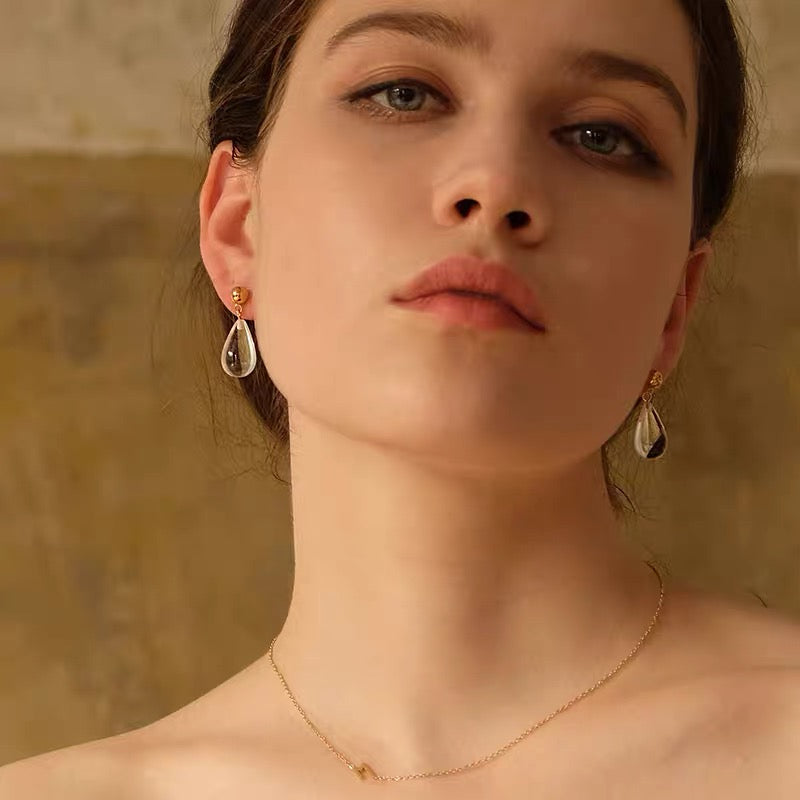 Celine Clear Drop Earrings