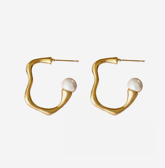 Ivana Irregular Pearl Earrings (Backorder)