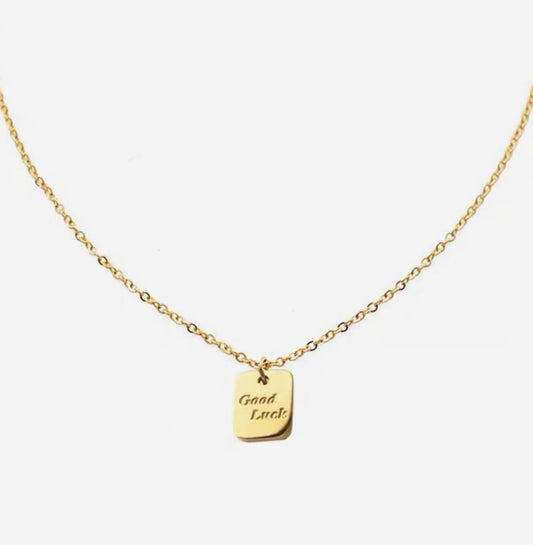 Good Luck Gold Pendant Necklace