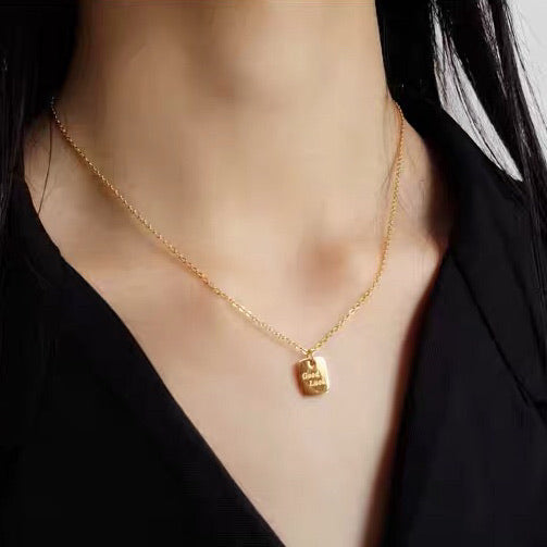 Good Luck Gold Pendant Necklace