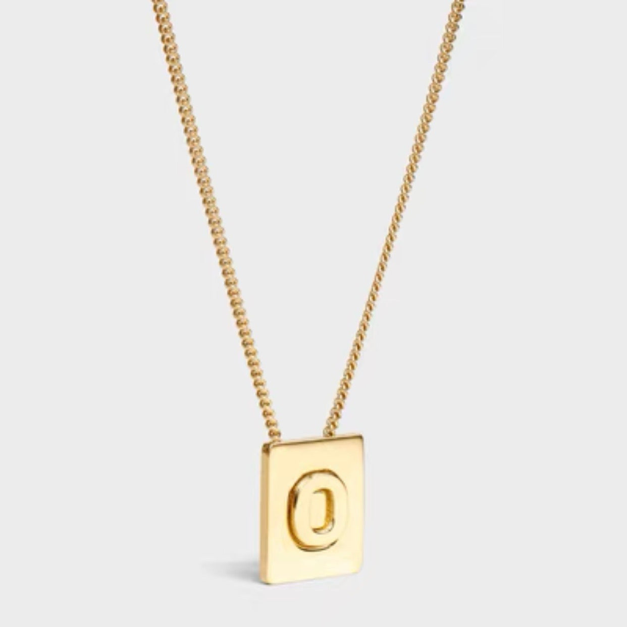 Initial Letter Pendant Necklace